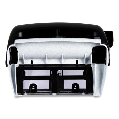 Lever Roll Towel Dispenser, Classic, 12.94 x 9.25 x 16.5, Transparent Black Pearl. Picture 6