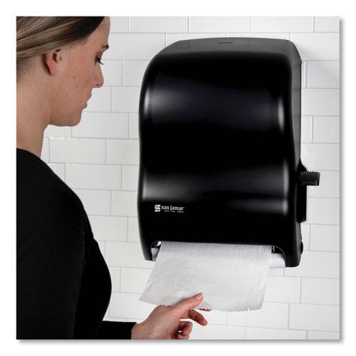 Lever Roll Towel Dispenser, Classic, 12.94 x 9.25 x 16.5, Transparent Black Pearl. Picture 7