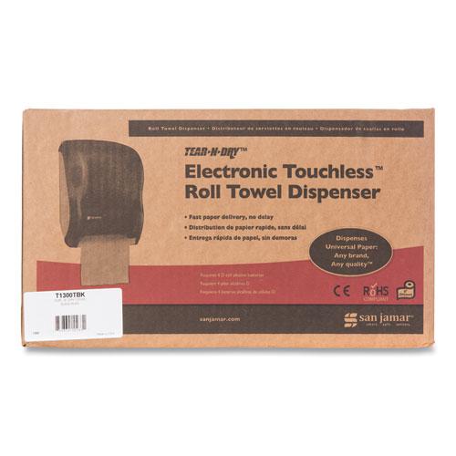 Tear-N-Dry Touchless Roll Towel Dispenser, 11.75 x 9 x 15.5, Black Pearl. Picture 5