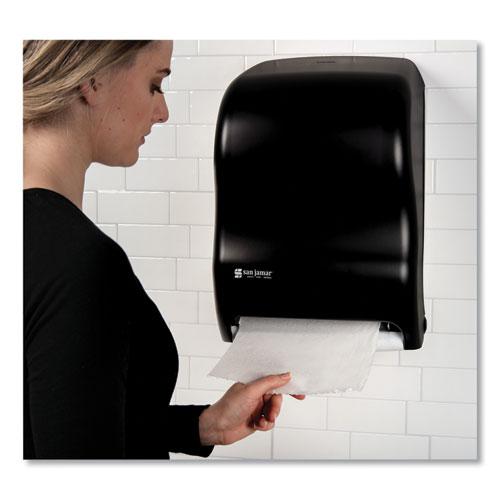 Tear-N-Dry Touchless Roll Towel Dispenser, 11.75 x 9 x 15.5, Black Pearl. Picture 7