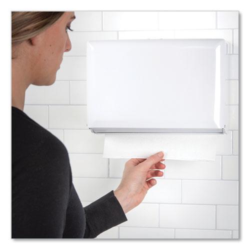 Singlefold Paper Towel Dispenser, 10.75 x 6 x 7.5, White. Picture 6