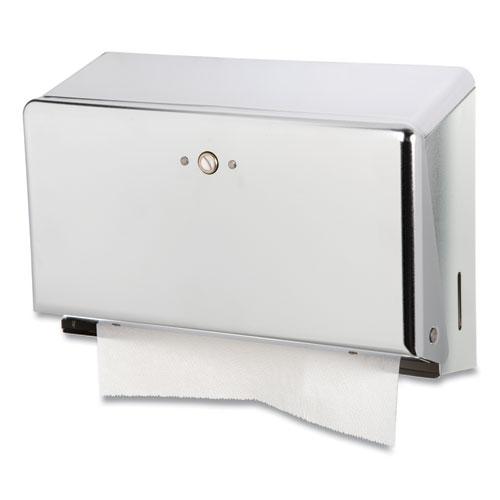 Mini C-Fold/Multifold Towel Dispenser, 11.13 x 3.88 x 7.88, Chrome. Picture 2
