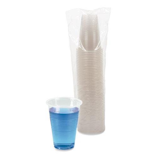 Translucent Plastic Cold Cups, 16 oz, Polypropylene, 50 Cups/Sleeve, 20 Sleeves/Carton. Picture 3