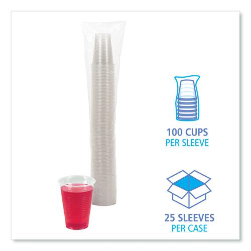 Translucent Plastic Cold Cups, 9 oz, Polypropylene, 100 Cups/Sleeve, 25 Sleeves/Carton. Picture 4