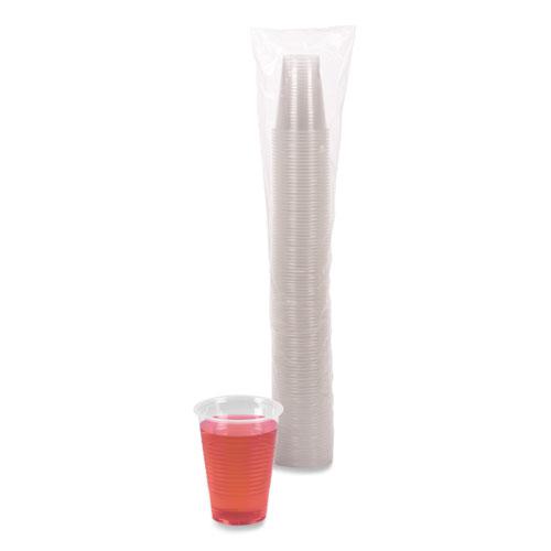 Translucent Plastic Cold Cups, 9 oz, Polypropylene, 100 Cups/Sleeve, 25 Sleeves/Carton. Picture 3