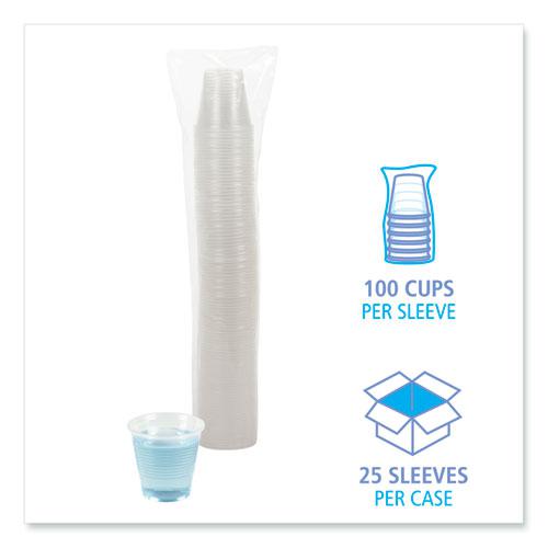 Translucent Plastic Cold Cups, 5 oz, Polypropylene, 100 Cups/Sleeve, 25 Sleeves/Carton. Picture 4