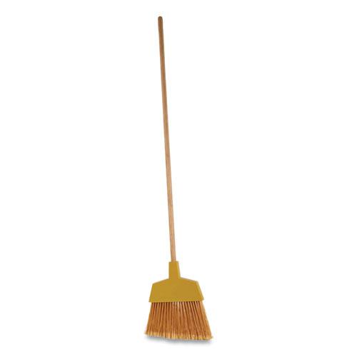 Angler Broom, 53" Handle, Yellow. Picture 1