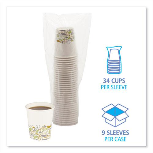 Deerfield Printed Paper Hot Cups, 8 oz, 50 Cups/Sleeve, 20 Sleeves/Carton. Picture 5