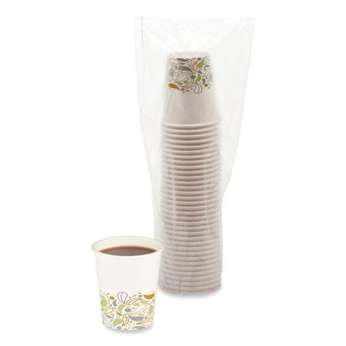 Deerfield Printed Paper Hot Cups, 8 oz, 50 Cups/Sleeve, 20 Sleeves/Carton. Picture 4