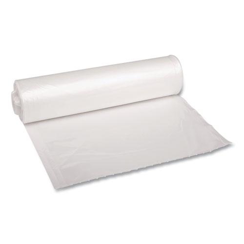 Recycled Low-Density Polyethylene Can Liners, 33 gal, 1.4 mil, 33" x 39", Clear, 10 Bags/Roll, 10 Rolls/Carton. Picture 1