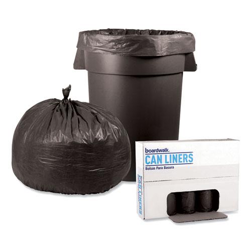 Low-Density Waste Can Liners, 56 gal, 1.1 mil, 43" x 47", Gray, 20 Bags/Roll, 5 Rolls/Carton. Picture 4