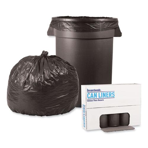 Low-Density Waste Can Liners, 33 gal, 1.1 mil, 33" x 39", Gray, 25 Bags/Roll, 4 Rolls/Carton. Picture 4