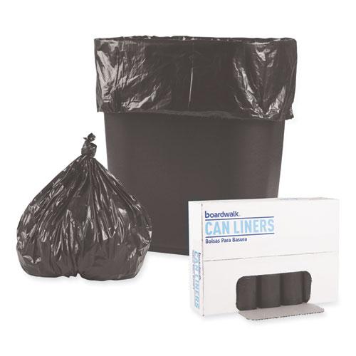 Low-Density Waste Can Liners, 4 gal, 0.35 mil, 17" x 17", Black, 50 Bags/Roll, 20 Rolls/Carton. Picture 4