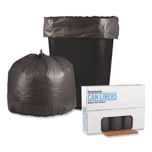 Low-Density Waste Can Liners, 30 gal, 0.95 mil, 30" x 36", Gray, 25 Bags/Roll, 4 Rolls/Carton. Picture 4