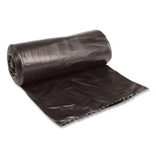 Low-Density Waste Can Liners, 33 gal, 0.5 mil, 33" x 39", Black, 25 Bags/Roll, 8 Rolls/Carton. Picture 1