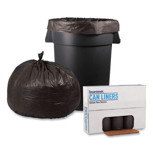 Low-Density Waste Can Liners, 45 gal, 0.95 mil, 40" x 46", Gray, 25 Bags/Roll, 4 Rolls/Carton. Picture 4