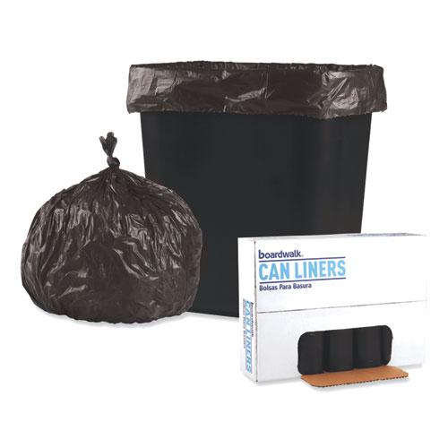 Low-Density Waste Can Liners, 16 gal, 0.35 mil, 24" x 32", Black, 500/Carton. Picture 4