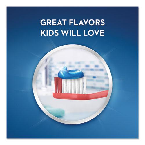Kids' Sparkle Toothpaste, Blue, Bubblegum Flavor, 0.85 oz Tube, 72/Carton. Picture 4