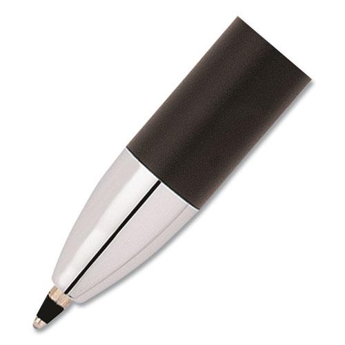 Tech3+ Multi-Color Ballpoint Pen/Stylus, Retractable, Medium 1 mm, Black/Red Ink, Satin Black/Chrome-Plated Accents Barrel. Picture 4