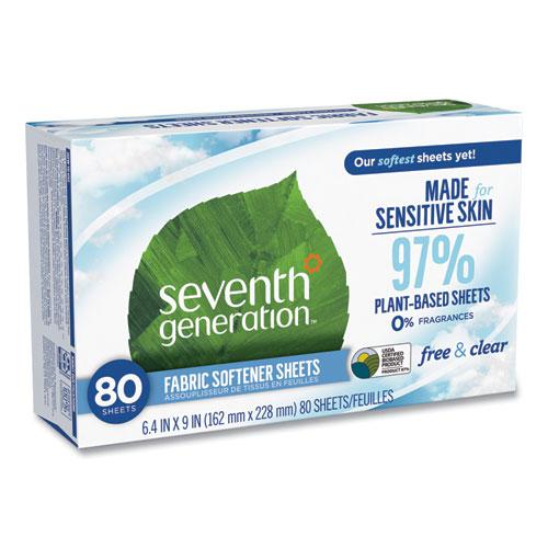 Natural Fabric Softener Sheets, Unscented, 80 Sheets/Box, 4/Carton. Picture 8