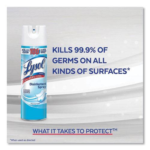 Disinfectant Spray, Crisp Linen, 19 oz Aerosol Spray, 12/Carton. Picture 5