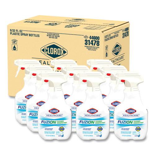 Fuzion Cleaner Disinfectant, Unscented, 32 oz Spray Bottle, 9/Carton. The main picture.