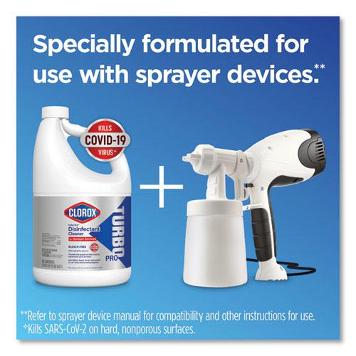 Turbo Pro Disinfectant Cleaner for Sprayer Devices, 121 oz Bottle, 3/Carton. Picture 3