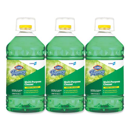 Fraganzia Multi-Purpose Cleaner, Forest Dew Scent, 175 oz Bottle, 3/Carton. Picture 1