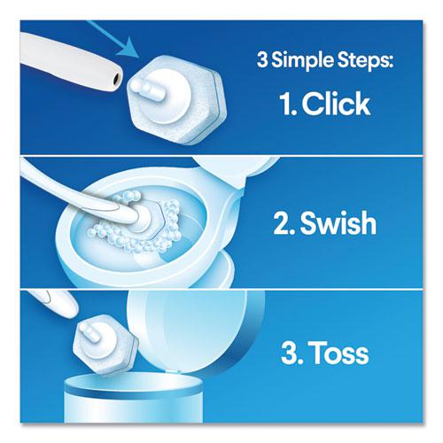 Disinfecting ToiletWand Refill Heads, Blue/White, 10/Pack, 6 Packs/Carton. Picture 5