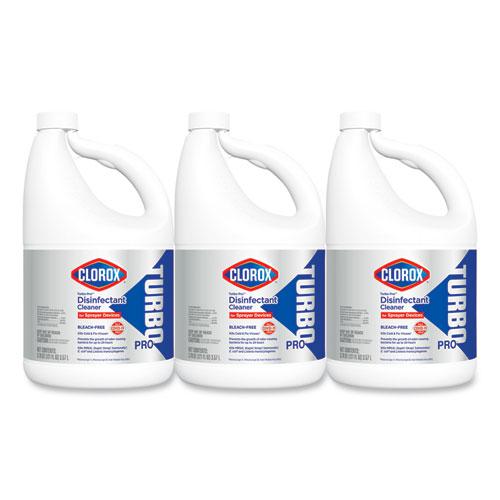 Turbo Pro Disinfectant Cleaner for Sprayer Devices, 121 oz Bottle, 3/Carton. The main picture.