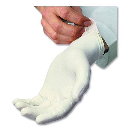 L5101 Series Powdered Latex Gloves, 4 mil, Medium, Cream, 100/Box. Picture 1