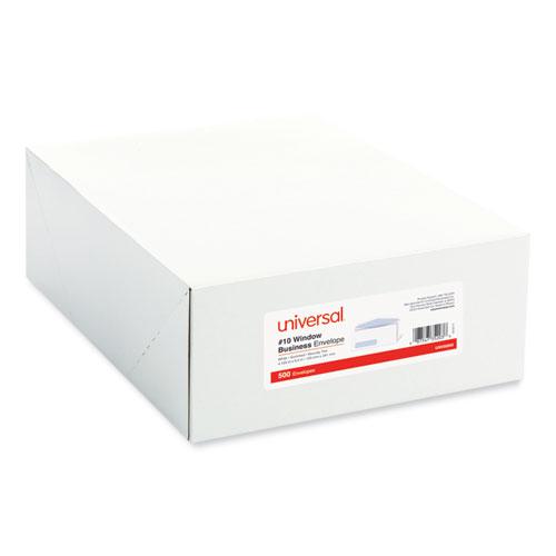 Open-Side Security Tint Business Envelope, 1 Window, #10, Commercial Flap, Gummed Closure, 4.13 x 9.5, White, 500/Box. Picture 2
