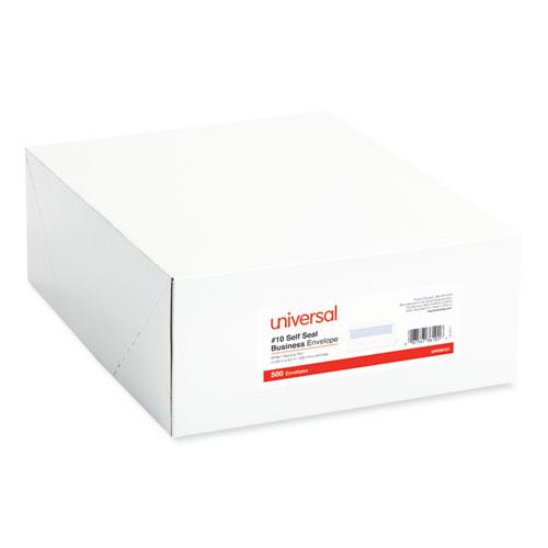 Self-Seal Security Tint Business Envelope, #10, Square Flap, Self-Adhesive Closure, 4.13 x 9.5, White, 500/Box. Picture 2