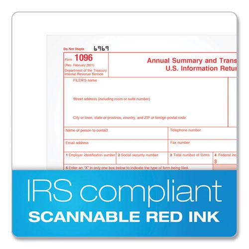 1099-INT Tax Forms for Inkjet/Laser Printers, Fiscal Year: 2023, Five-Part Carbonless, 8 x 5.5, 2 Forms/Sheet, 24 Forms Total. Picture 5