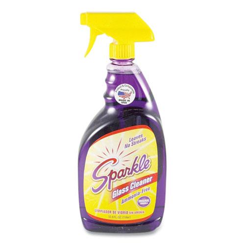 Glass Cleaner, 33.8 oz Spray Bottle, 12/Carton. Picture 2