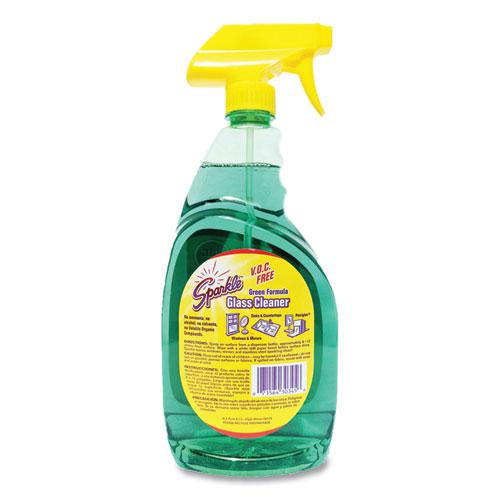 Green Formula Glass Cleaner, 33.8 oz Bottle, 12/Carton. Picture 3