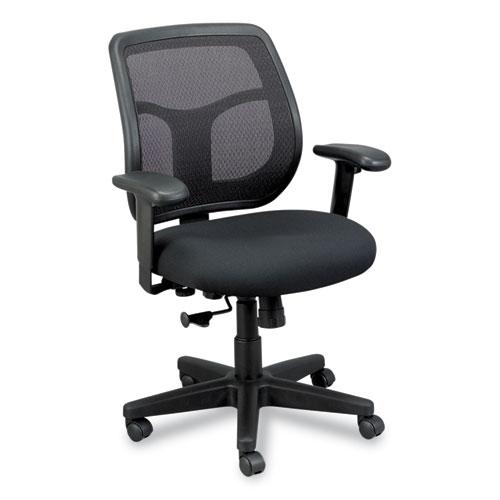 Apollo Mid-Back Mesh Chair, 18.1" to 21.7" Seat Height, Black. Picture 2