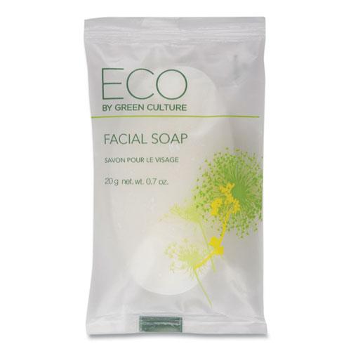 Facial Soap Bar, Clean Scent, 0.71 oz Pack, 500/Carton. Picture 1