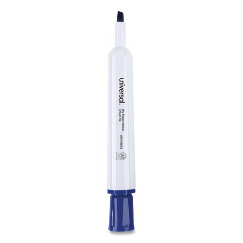 Dry Erase Marker, Broad Chisel Tip, Blue, Dozen. Picture 5