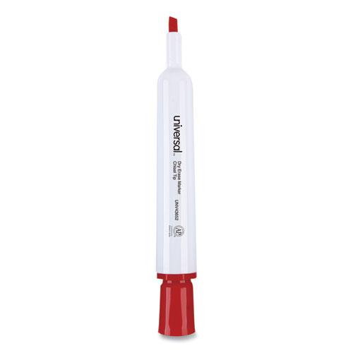 Dry Erase Marker, Broad Chisel Tip, Red, Dozen. Picture 5
