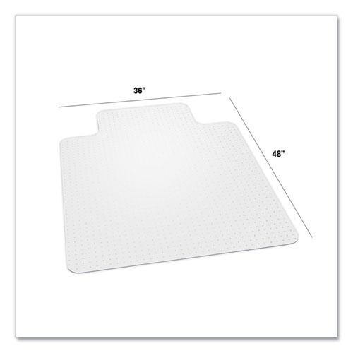 EverLife Chair Mats for Medium Pile Carpet With Lip, 36 x 48, Clear. Picture 7