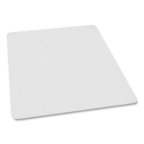 EverLife Light Use Chair Mat for Flat Pile Carpet, Rectangular, 36 x 44, Clear. Picture 7