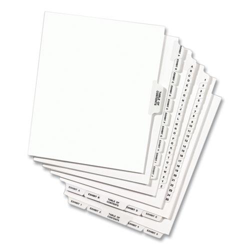 Preprinted Legal Exhibit Side Tab Index Dividers, Avery Style, 26-Tab, 1 to 25, 14 x 8.5, White, 1 Set. Picture 6