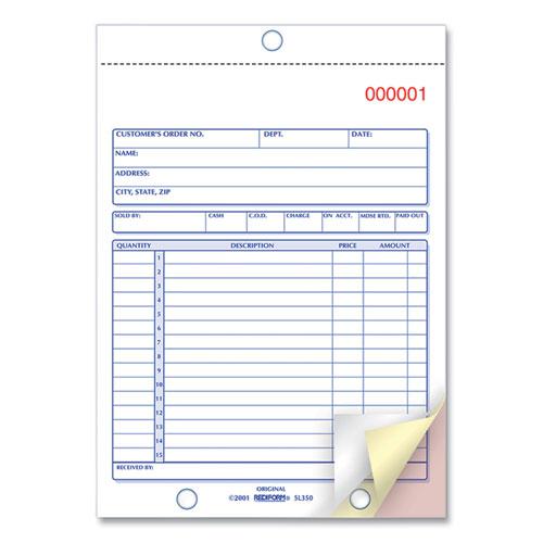 Sales Book, 15 Lines, Three-Part Carbonless, 5.5 x 7.88, 50 Forms Total. Picture 4