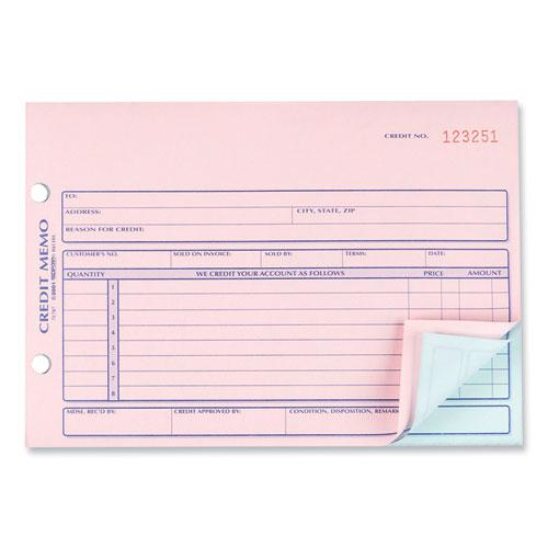 Credit Memo Book, Three-Part Carbonless, 5.5 x 7.88, 50 Forms Total. Picture 3