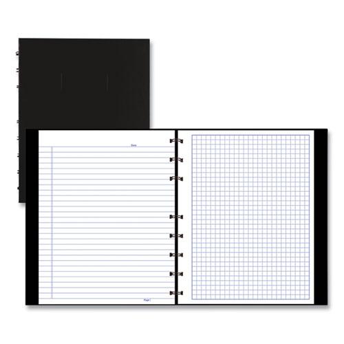 NotePro Quad Notebook, Data/Lab-Record Format with Narrow and Quadrille Rule Sections, Black Cover, (96) 9.25 x 7.25 Sheets. Picture 3