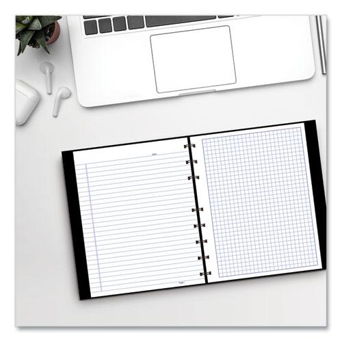 NotePro Quad Notebook, Data/Lab-Record Format with Narrow and Quadrille Rule Sections, Black Cover, (96) 9.25 x 7.25 Sheets. Picture 4