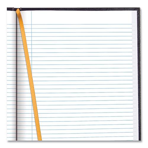Executive Notebook with Ribbon Bookmark, 1-Subject, Medium/College Rule, Blue Cover, (75) 11 x 8.5 Sheets. Picture 4
