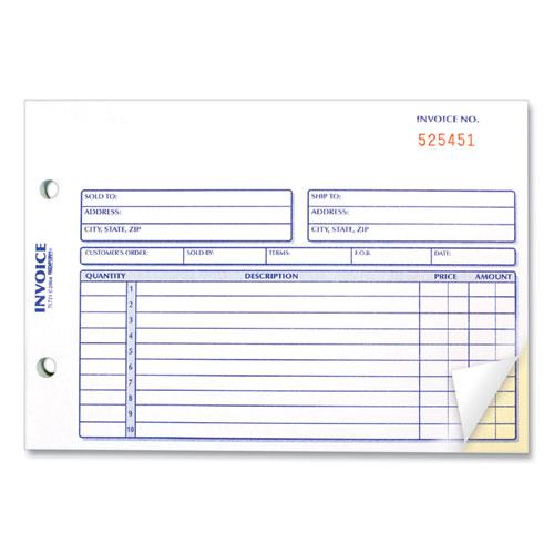 Invoice Book, Two-Part Carbonless, 5.5 x 7.88, 50 Forms Total. Picture 4
