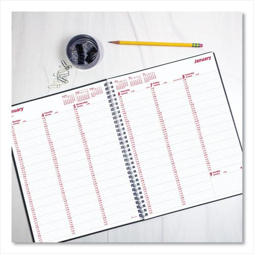 DuraFlex Weekly Planner, 11 x 8.5, Black Cover, 12-Month (Jan to Dec): 2024. Picture 4